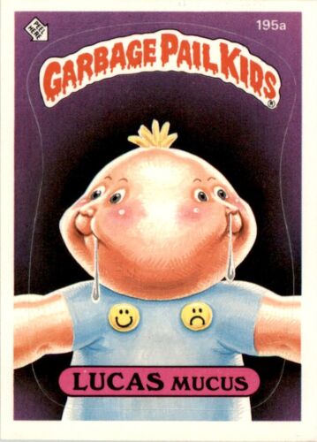 1987 Garbage Pail Kids Series 7 #195a Lucas Mucus EX - Photo 1/2