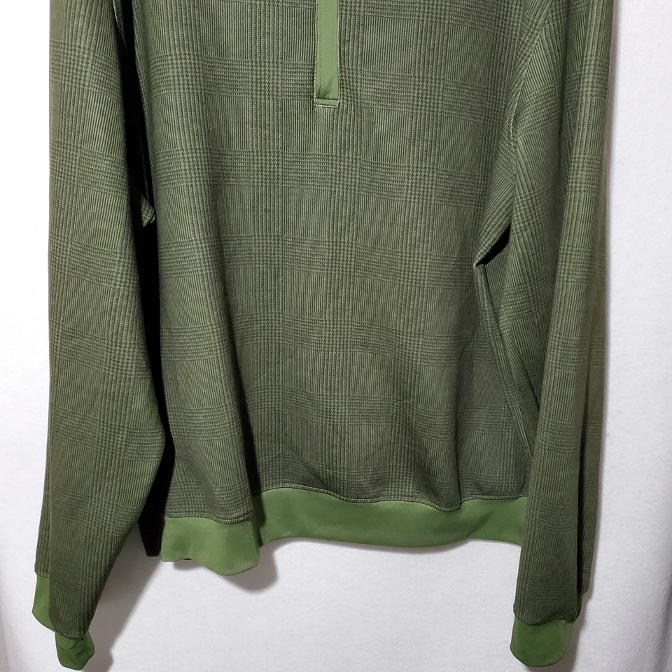 Camisa Pullover Bobby Jones 1/4 Cremallera Manga Larga Para Hombre Extra Grande Verde X-H20 Foto 4 de 4