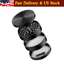 4 Layer 3 inches LARGE Portable Zinc Alloy Grinder Herb & Spice Tobacco Grinder