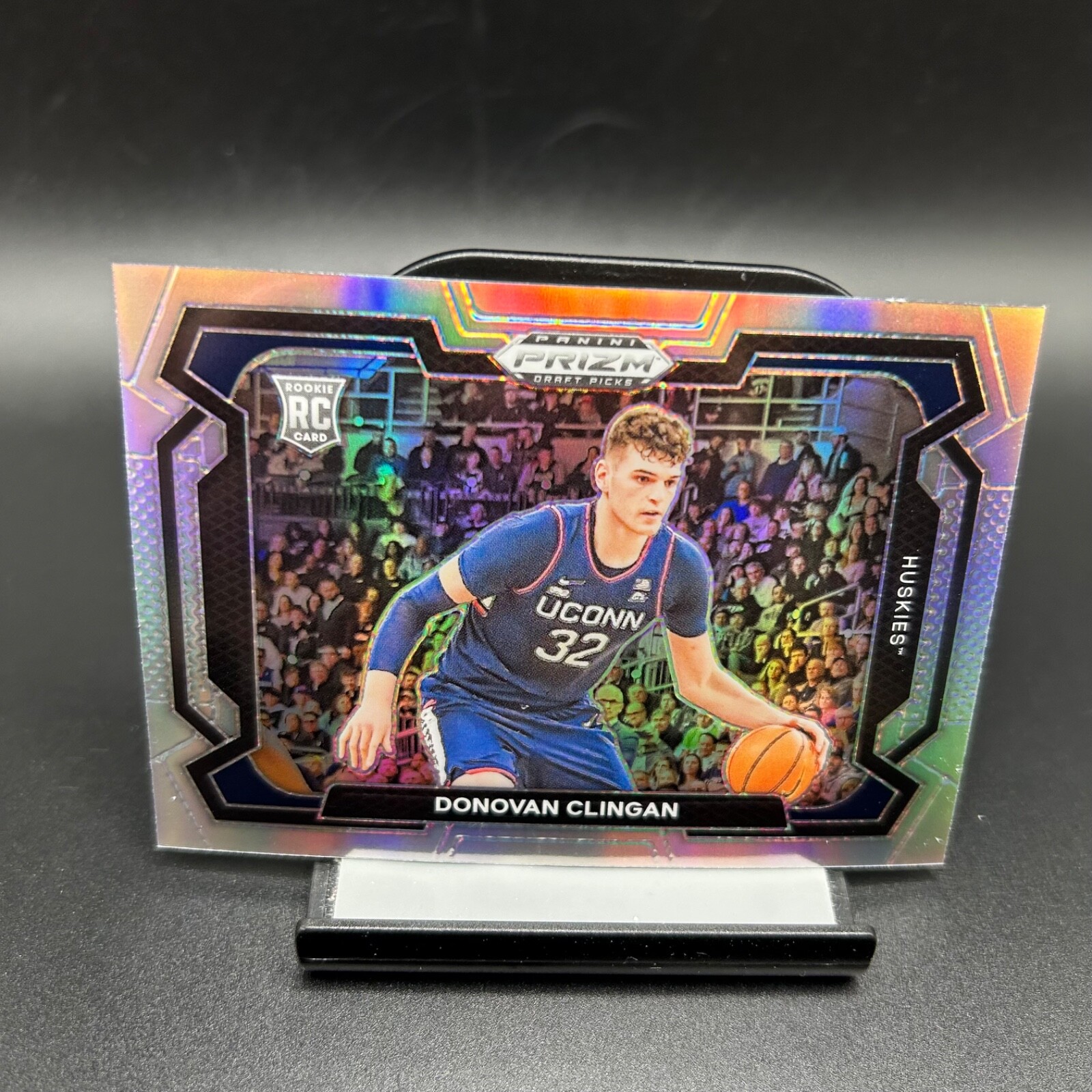 2024 Panini Prizm Draft #95 Donovan Clingan Silver Prizm Var RC UCONN Huskies