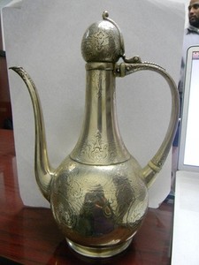 Tiffany & co Antique Sterling Silver Persian Coffee Pot.  565.1 Grams.