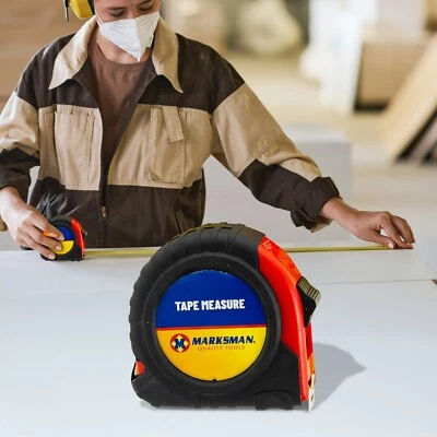 NTI 2 X 5M MEASURING TAPE MEASURER 16FT GRIP SAFETY LOCK BUILDERS CARPENTER TOOL