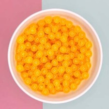 8MM Jelly Orange Acrylic Round Ball Beads