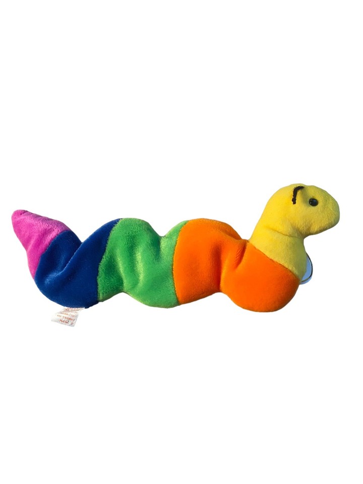 Ty Beanie Babies “Inch” 4044 Worm Caterpillar 1st Generation Tush Tag
