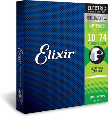 Strings, Electric Guitar Strings, Nickel Plated Steel with OPTIWEB Coating, Long