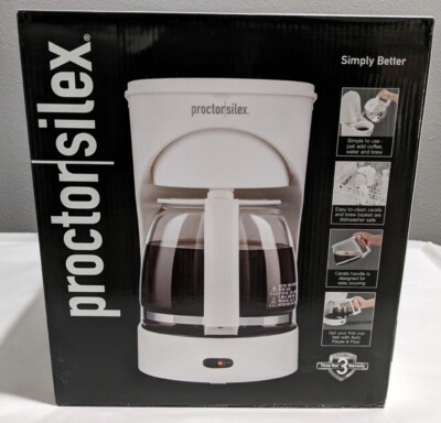 Proctor Silex 43501Y 12-Cup Coffee Maker White