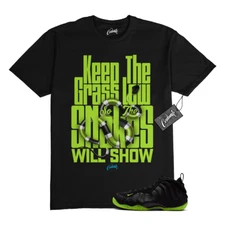 Foamposite Volt Black Air One T Shirt Match GRASS