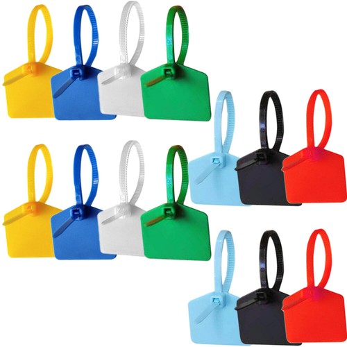 120 Pcs Nylon Cable Tie Ties Fastening Label Tags Zip Labels Cord - Afbeelding 10 van 12
