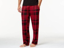  85 32 Degrees Cool Mens Pajamas Pants Red Black Plaid Lounge Sleepwear Size XL