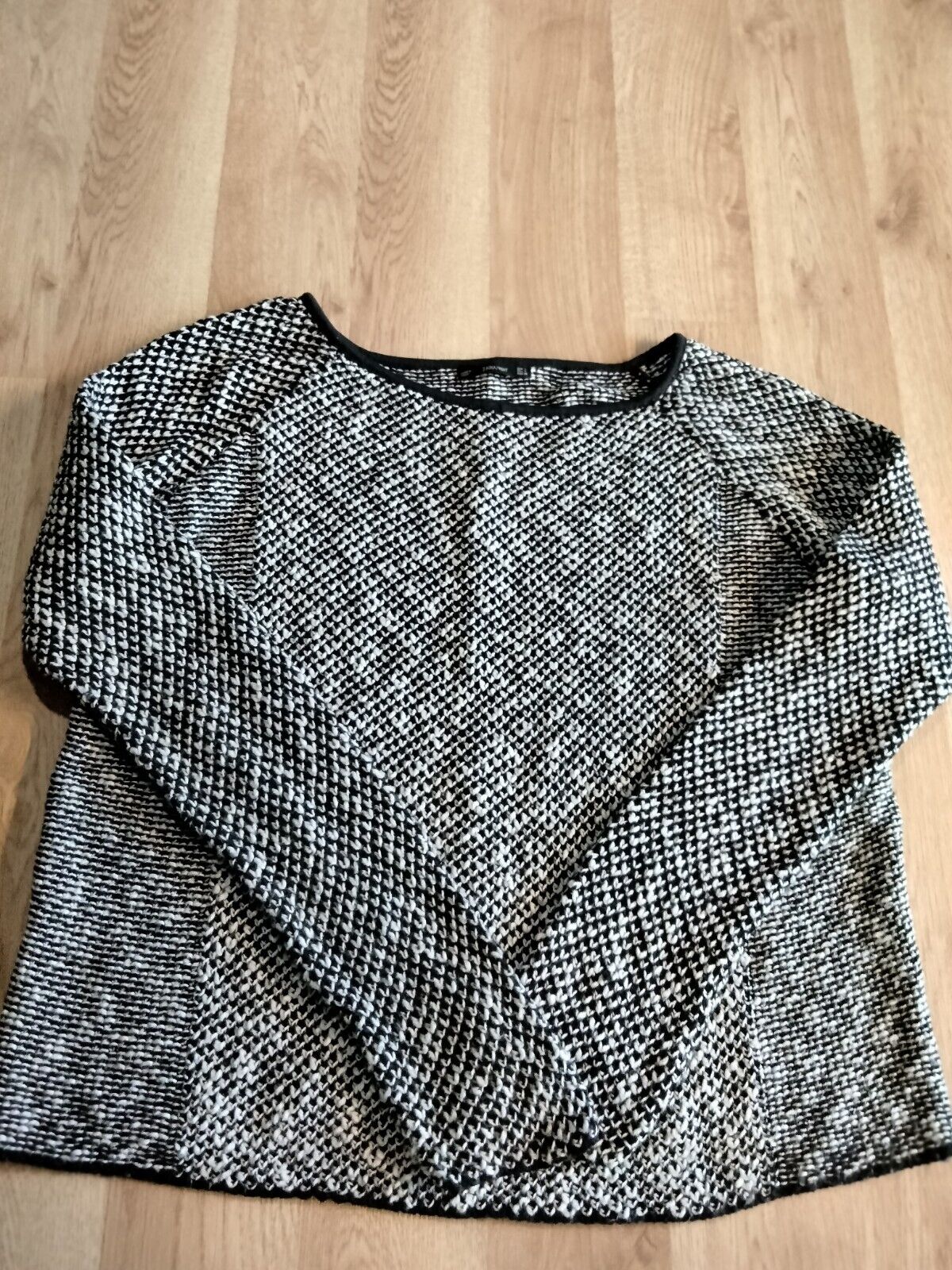 Zara Knit Women's Black And White Sweater Size Sm… - image 2