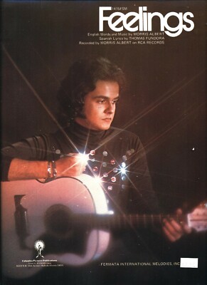 MORRIS ALBERT FEELINGS SHEET MUSIC PIANO/VOCAL/GUITAR/CHORDS VERY RARE 1975 NEW