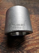 2" 150 Female NPT Full Coupling 304 Stainless Steel Coupler