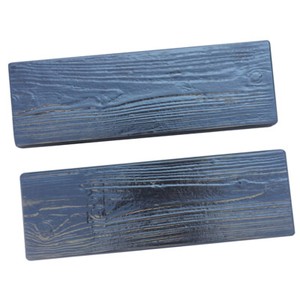 2pcs Concrete Mold Stepping Wood Grain Stone Forms Garden Decor | eBay