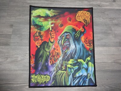 Acid Witch Patch Backpatch Back Patch Psychedelic Doom/Death Metal Belzebong *
