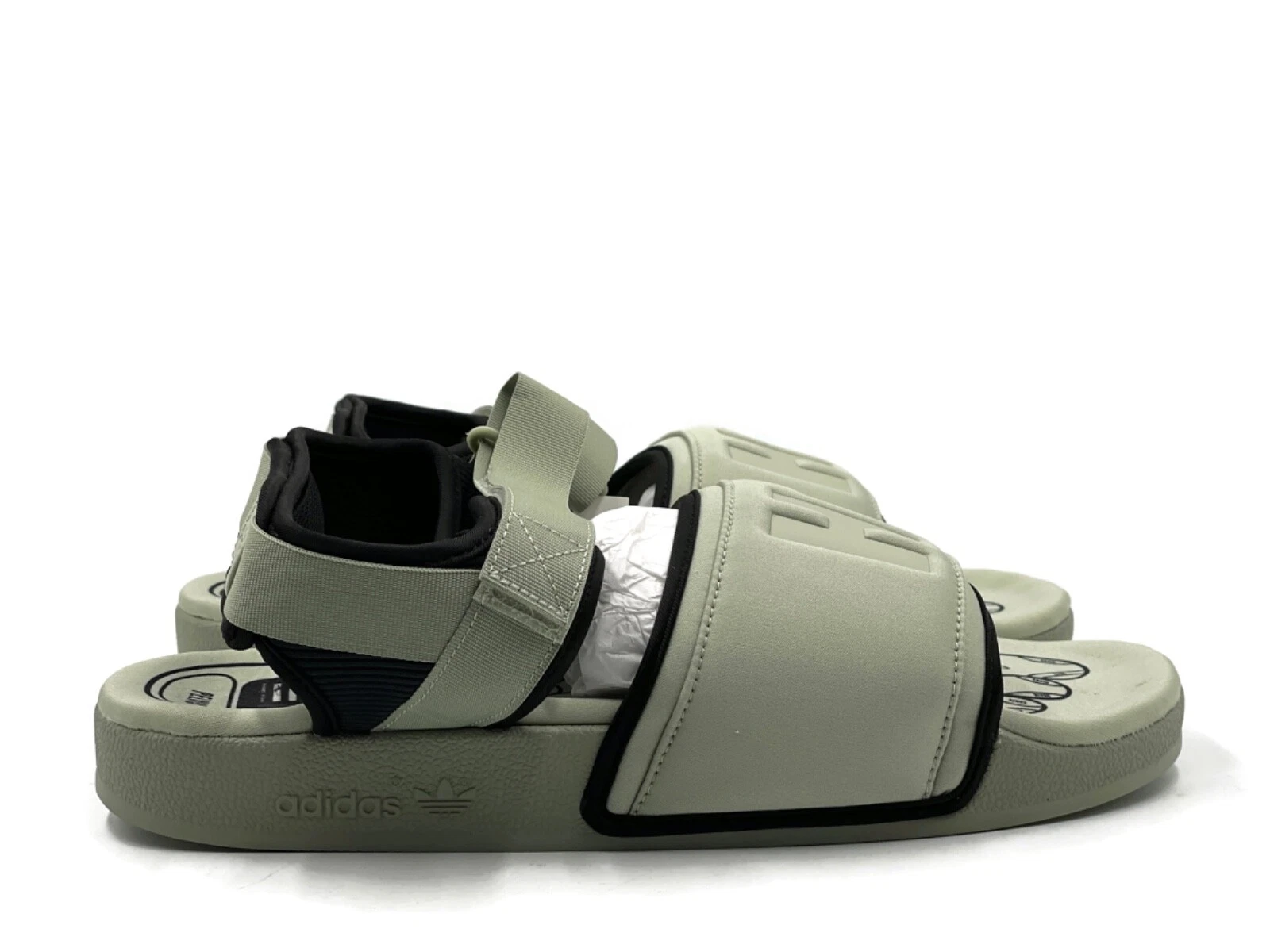 Adidas Adilette 2.0 HU Pharrell Uomo 10 Sandalo Verde Slip On Moda Ciabatta Scarpa