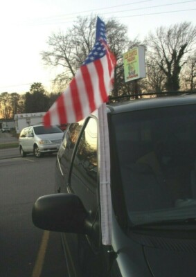  (12) each One Dozen American Antenna Flags 11''x18'' fits your car Antenna
