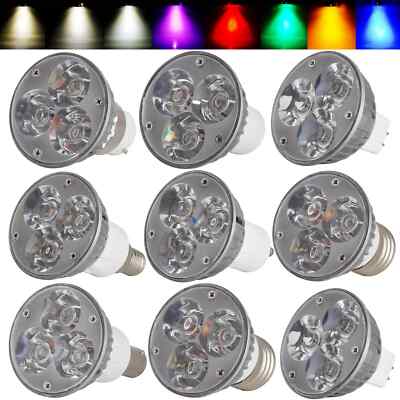 3W LED Spotlight GU10 E27 E14 E12 GU5.3 MR16 Light Bulb 12V 24V Multicolor Lamp