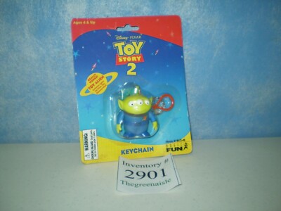 New 1999 Basic Fun Toy Story Disney Pixar Alien Item # 812-0 Keychain