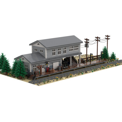 ZITIANYOUBUILD Large Train Station Modular Building with Interior 6032 teile
