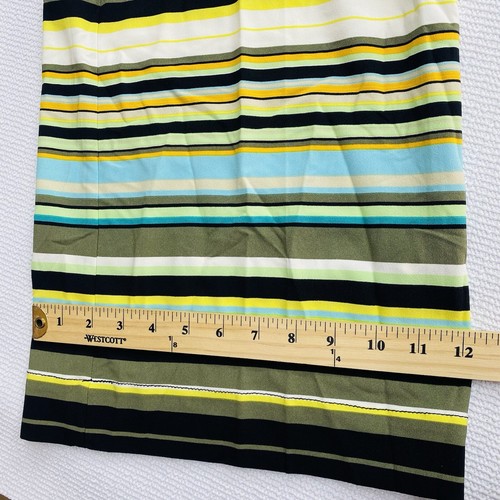 New York & Company Women’s 2 Multi Color Striped Palazzo Dress Pants Tie Belt - Picture 4 of 9