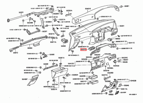 Genuine Toyota LandCruiser 80 Series HZJ HDJ FZJ FJ Dash Air Vent Outlet - Picture 13 of 14
