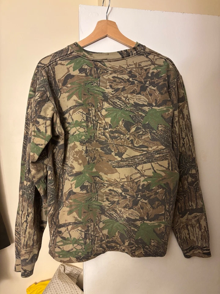 Vintage RealTree Camo Long Sleeve Shirt Size Medium - Image 2 of 4
