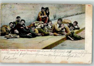 39537239 - Napoli Dolce far niente Neapel (Napoli) 1922 Gebrauchsspuren