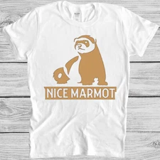 Nice Marmot T Shirt The Big Lebowski Movie Quote Funny Dude Cool Gift Tee M121