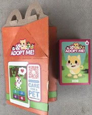 2024 McDonald's Happy Meal - Adopt Me - Pet Dog and Box