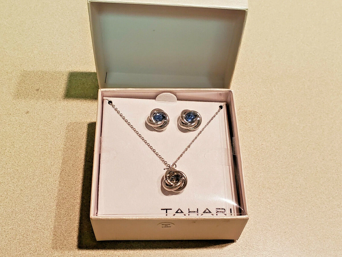 Tahari necklace shop and earring set