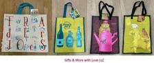 Trader Joe's NEW RARE 💚 GROCERY SHOPPING REUSABLE ECO-FRIENDLY GIFT TOTE BAGS