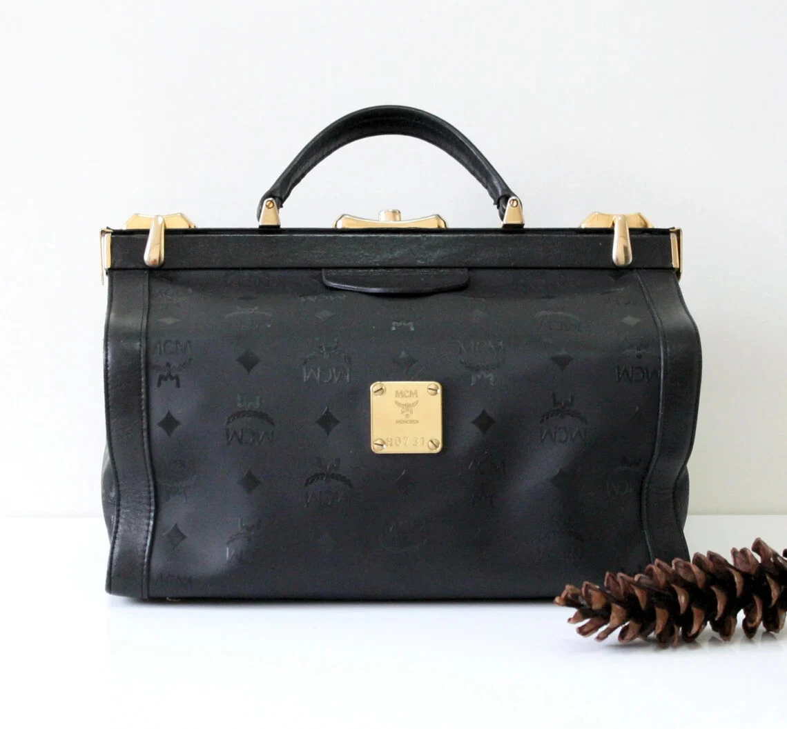 MCM, Bags, Mcm Black Dr Style Handbag