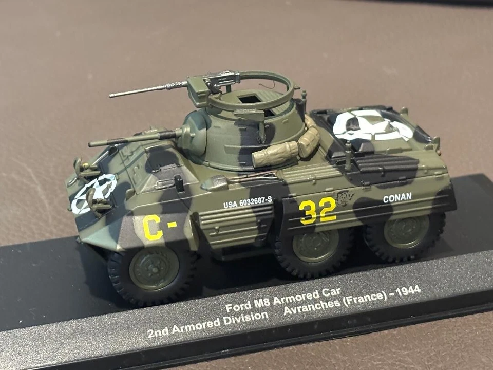1/43  M8 WWII  US  Armored Car 2nd AD France 1944 - Image 4 of 4
