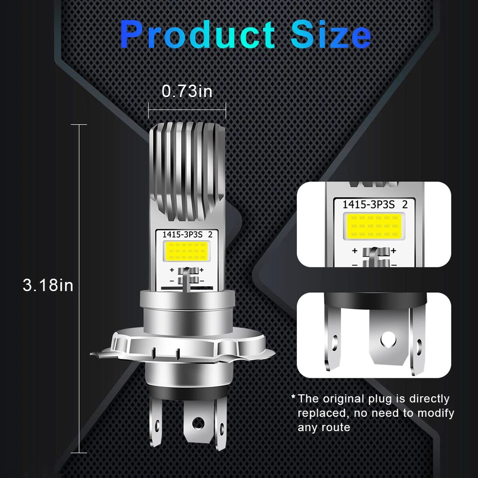 Ultra LED Headlight Bulb for Harley-Davidson 1996-2009 Heritage Softail; Hi-Low - Image 2 of 4