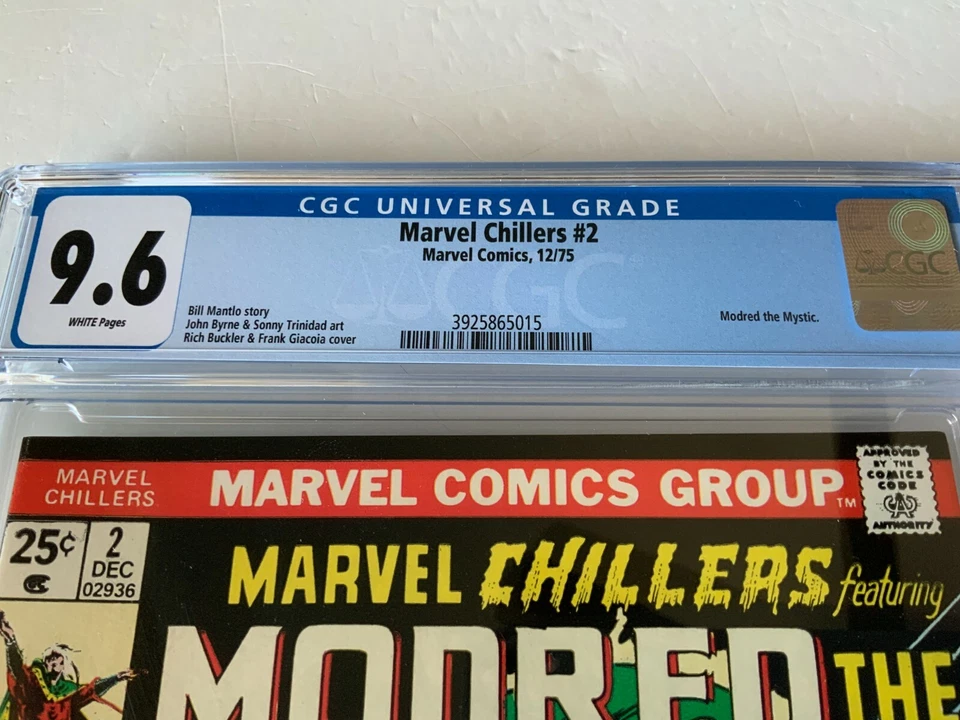 MARVEL CHILLERS 2 CGC 9.6 WHITE PAGES MODRED THE MYSTIC MARVEL COMICS 1975 - Image 2 of 4