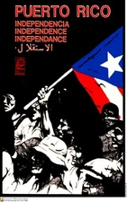 Political Poster.SET of 5.Cuban Propaganda.Solidarity Puerto Rico independence