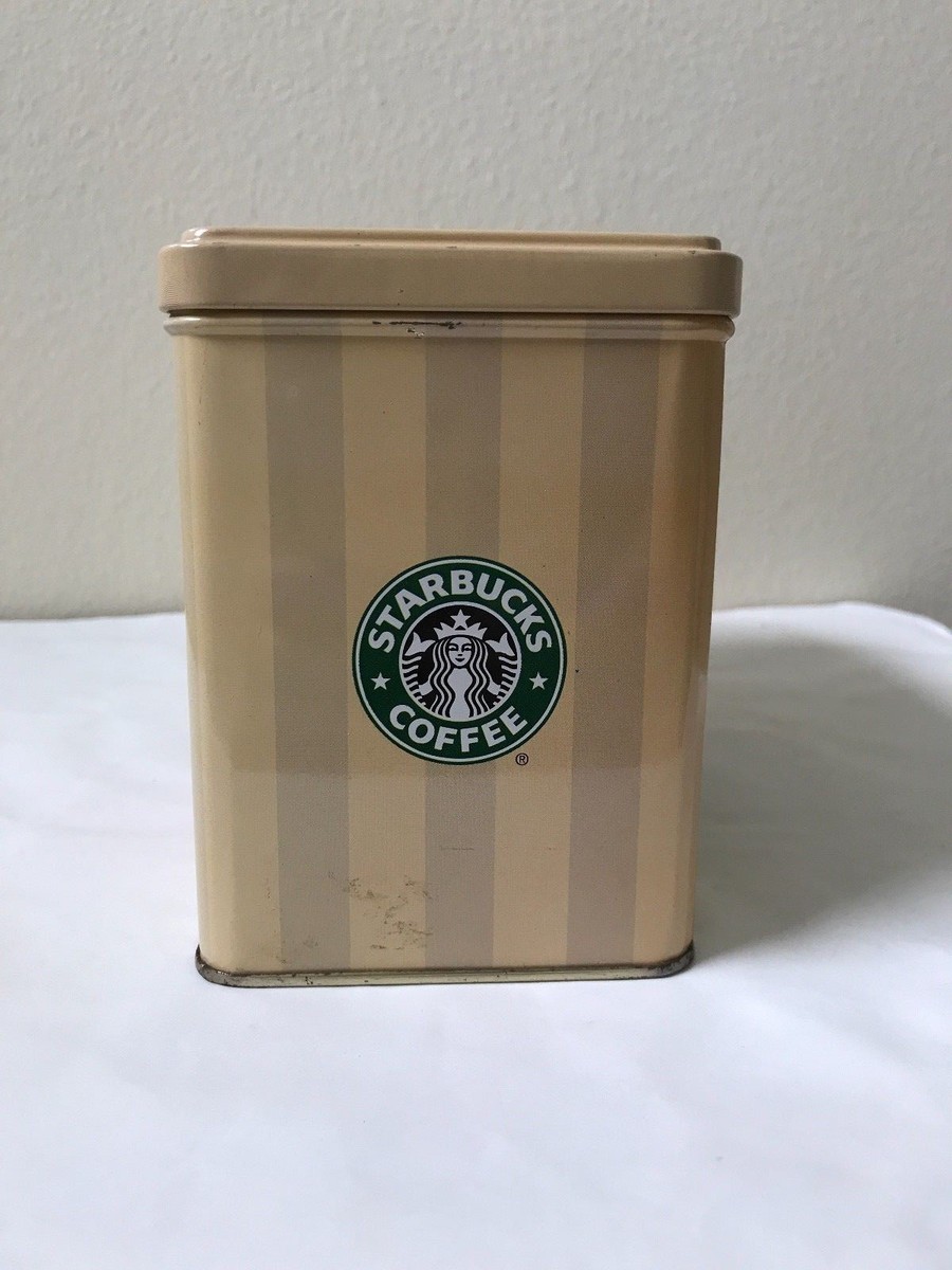 1990s Vintage Starbucks Coffee Yellow + Green Rectangular