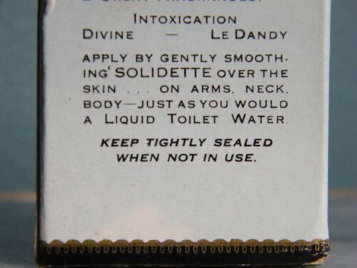 Vintage 1947 RARO e nuovo con scatola! Solidette NOS D'orsay Divine 1,5 oz. Eau de Toilette - Foto 10 di 12