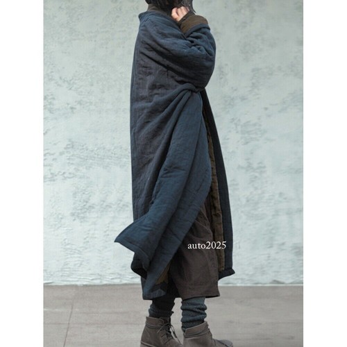 Robe rétro en coton Hanfu style chinois veste d'hiver matelassée manteau femme - Photo 5/6