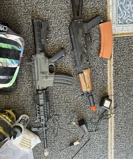 2 Fully Automatic 300+ FPS Metal Airsoft Guns. Comes With All BB’s Seen With Pic