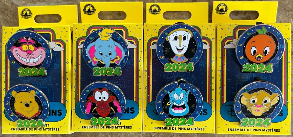 ディズニー　ピンバッジ　まとめ売り　Disney pin 2024 NEW Disneyland Hidden Disney Hidden Mickey Pin Full Set