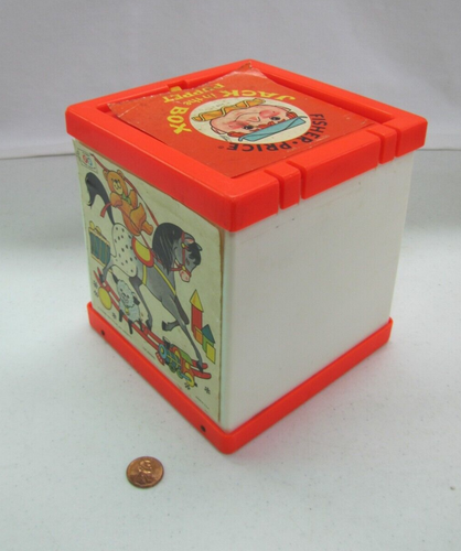 1970 Vintage Fisher Price Toys JACK IN THE BOX Squeaking Puppet Works! - Picture 5 of 7