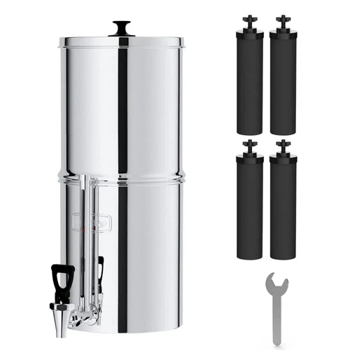 Waterdrop 2.25G Gravity-fed Water Filter System with Sight Glass Spigot-4filters