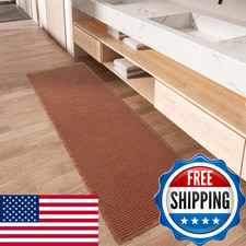 Amoami Upgraded Waffle Runner Rug Super Absorbent Non Slip Bath Mats For