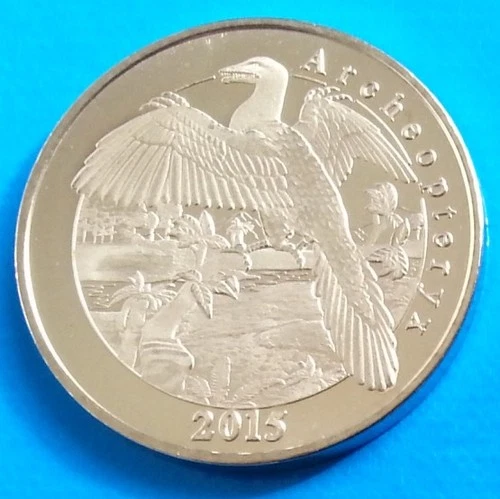 Mayotte Island 1 franc 2015 UNC Archeopteryx Dinosaur