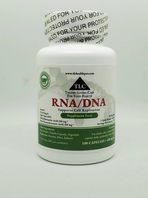 TLC HEALTH RNA/DNA - 100 Caps 400 mg - Supports Cell Anti Aging Regeneration