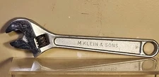 Vintage M. KLEIN & Sons 500-6 ADJUSTABLE WRENCH 6” – Made in USA NICE