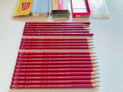 vintage swan micro stabilo no. 8000 - Pencils 20 Piece Bundle Plus 3 x Box