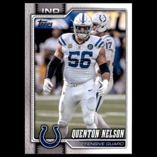 Quenton Nelson Rookie #84 2026 Topps Flagship Indianapolis Colts Football Card. rookie card picture