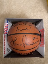 Just Another Three Point Swish John Paxson Chicago Bulls Autographed Basketball